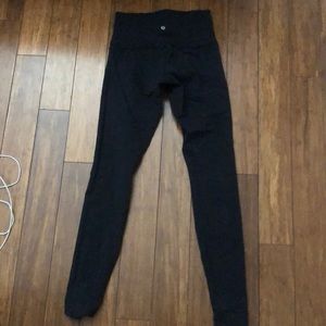 Full length black yoga pants